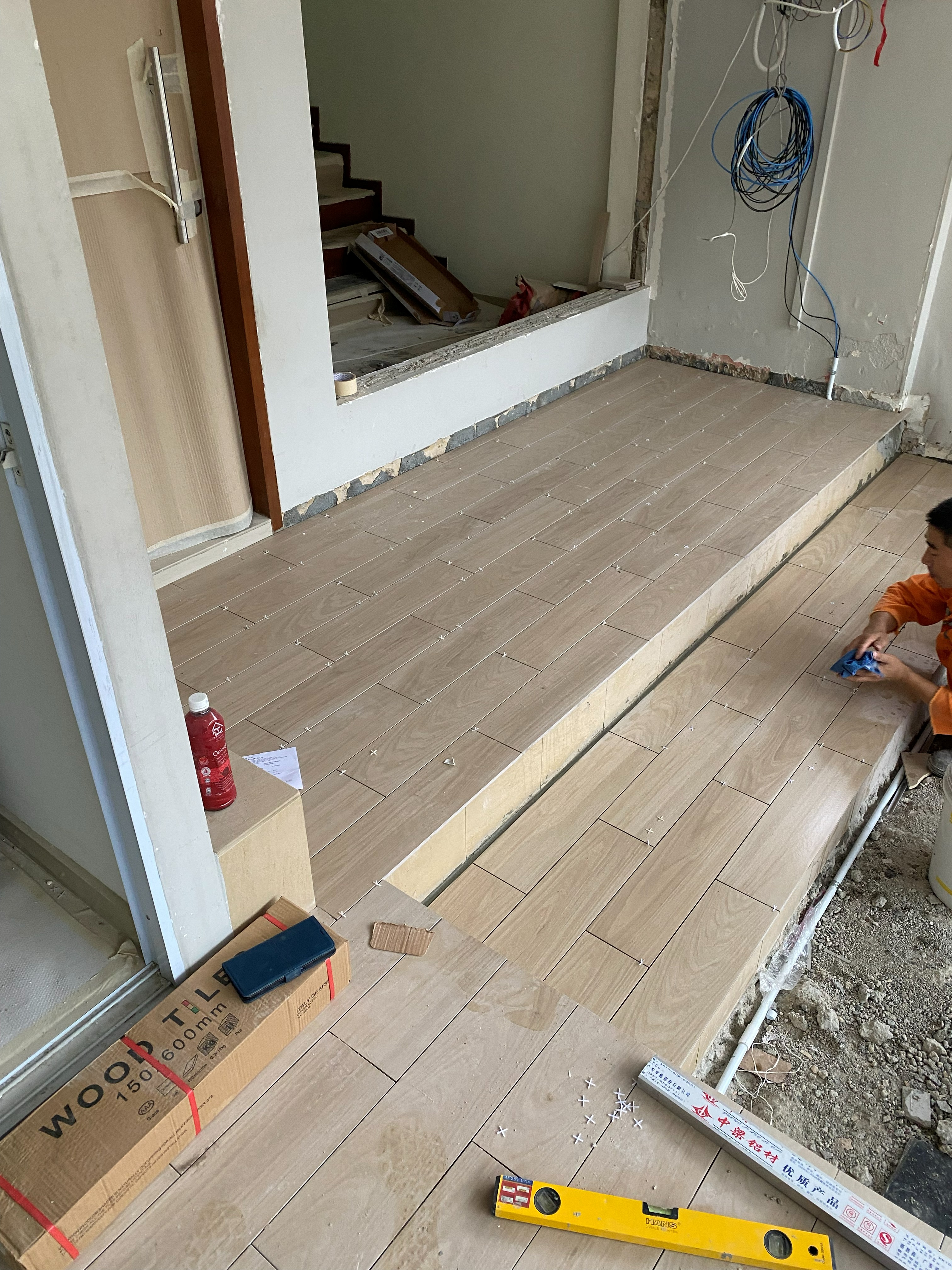 Platform floor preparation