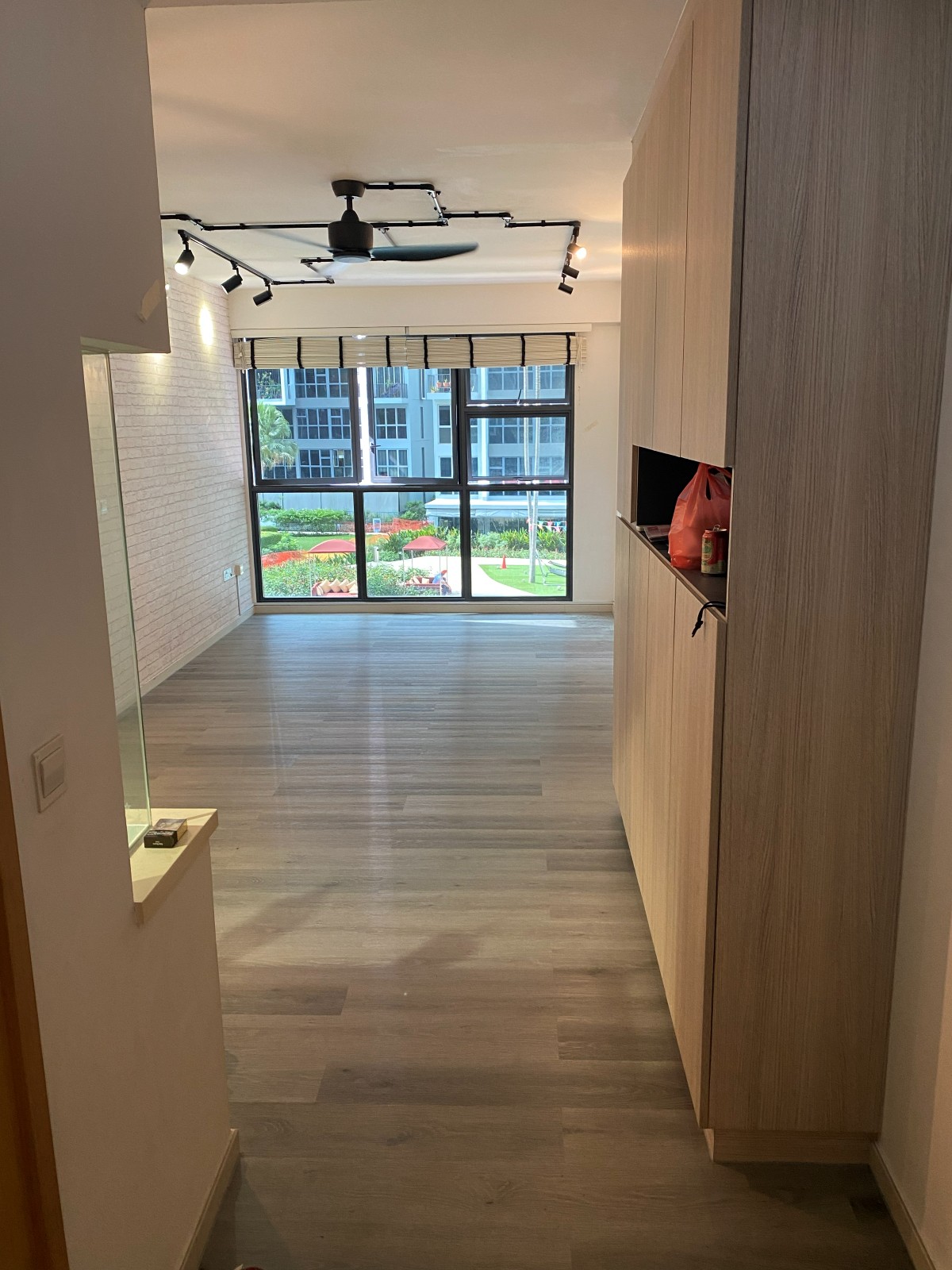 Condo vinyl flooring room